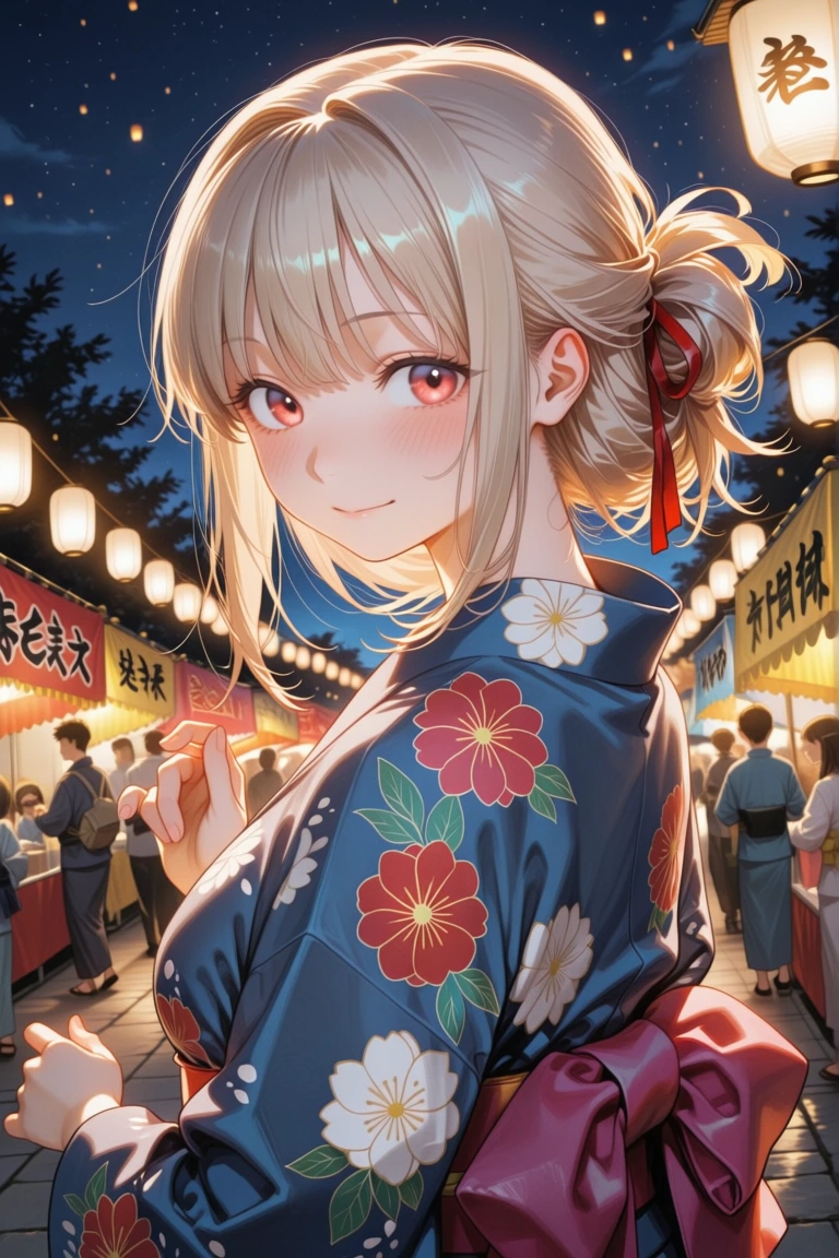 夏祭りの夜|Stable Diffusion プロンプト作例(呪文図書館)