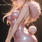 🔥 心を込めた　Golden String-Light Anime Art of a Bunny Girl｜宵闇に揺らめく…
