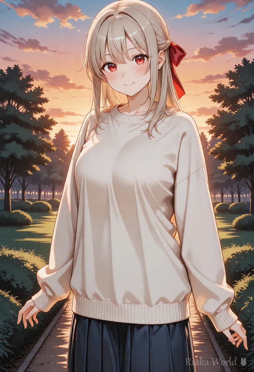 くっきりしたアニメ塗りの女の子のイラスト（AI画像生成で作れる絵柄の比較）