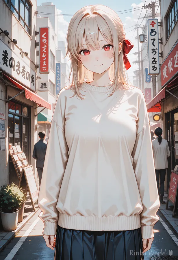 city street(街の通り)の背景の作例|Example of the city street background tag