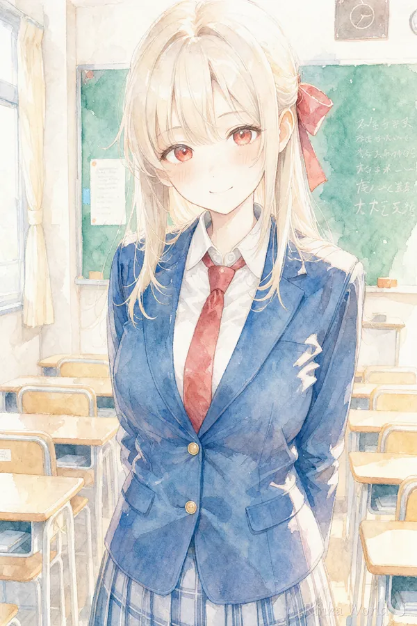 watercolor (medium)（水彩）の作例｜Example of the watercolor medium style