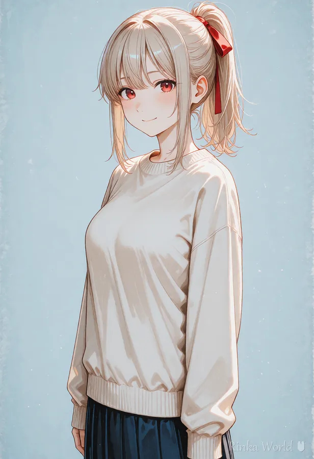 ponytail(ポニーテール)のタグの作例|Example of the ponytail hair tag