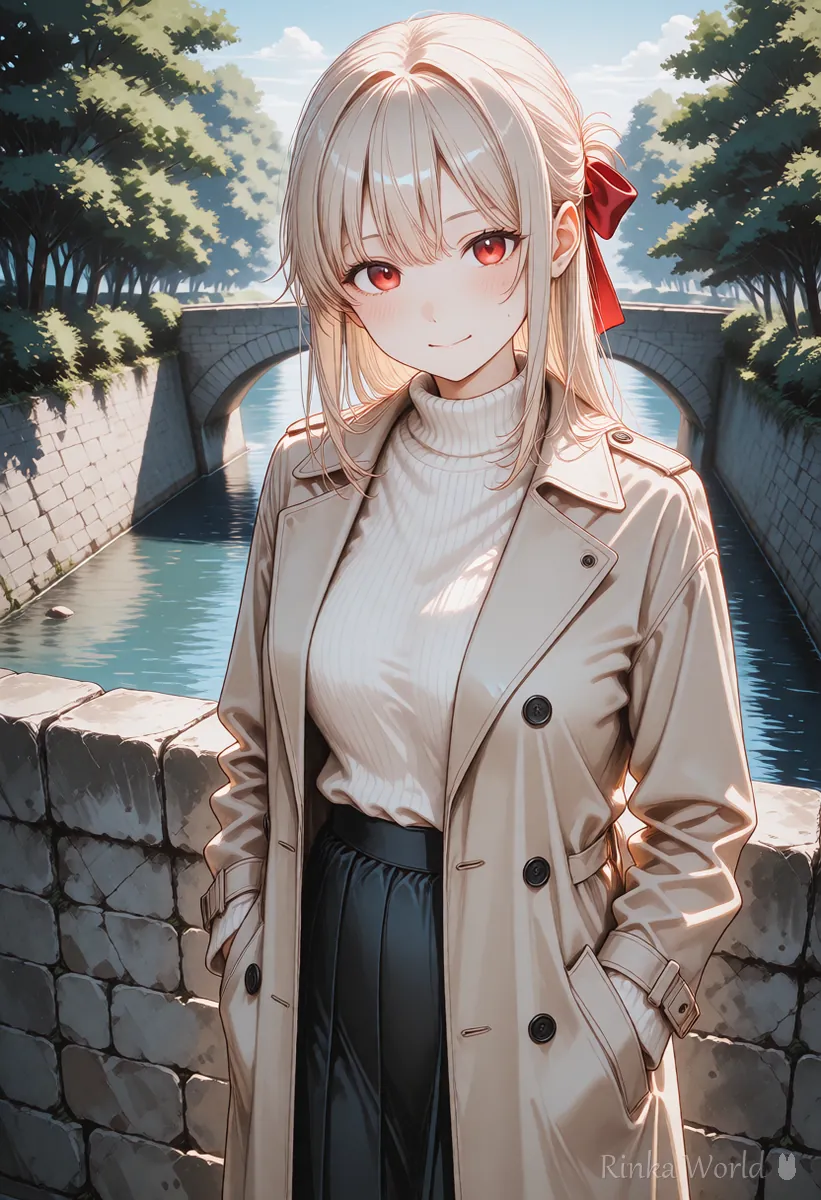 上半身の構図で髪や服の細部まで描かれたアニメの女の子のイラストの作例