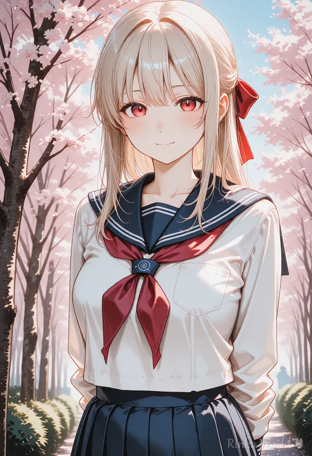 画風タグを外したふつうの塗りの作例｜Same prompt without the watercolor style tag