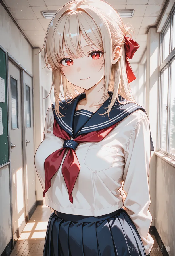 serafuku（セーラー服）のタグの作例｜Example of the serafuku outfit tag