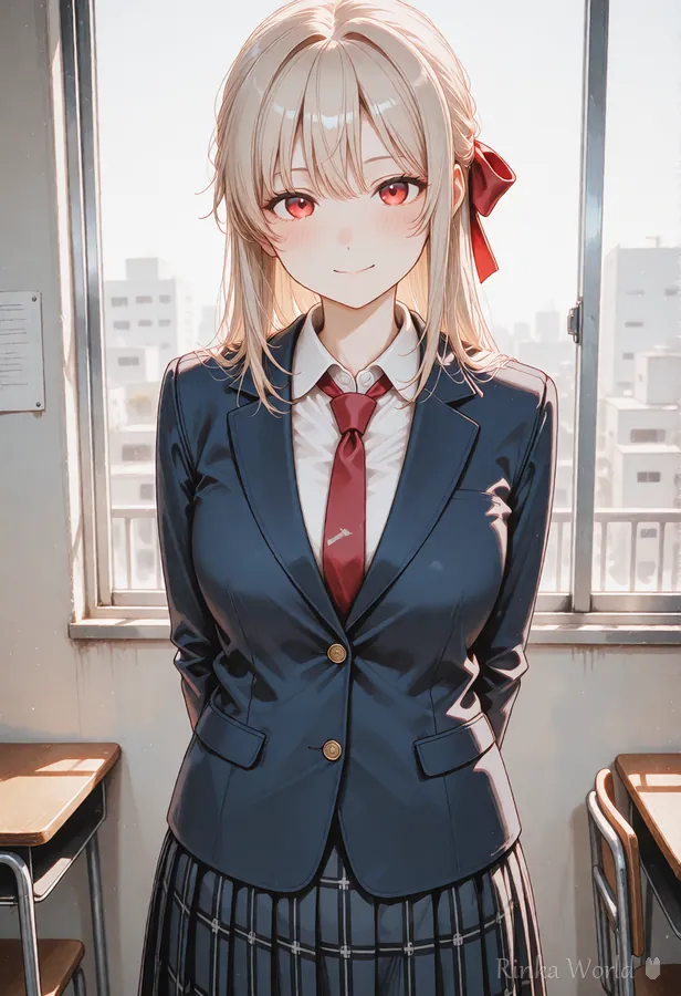 ブレザー（blazer）のプロンプトの作例｜Example of a blazer school uniform prompt